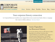 Tablet Screenshot of corporatehistory.net
